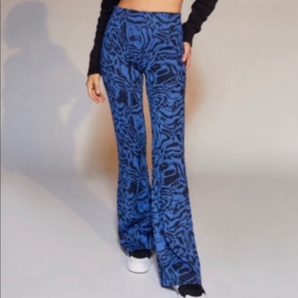 Blue Flare Pants